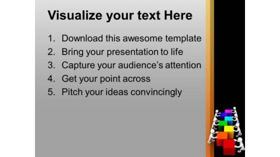 Do The Team Efforts For Business Growth PowerPoint Templates Ppt Backgrounds For Slides 0513