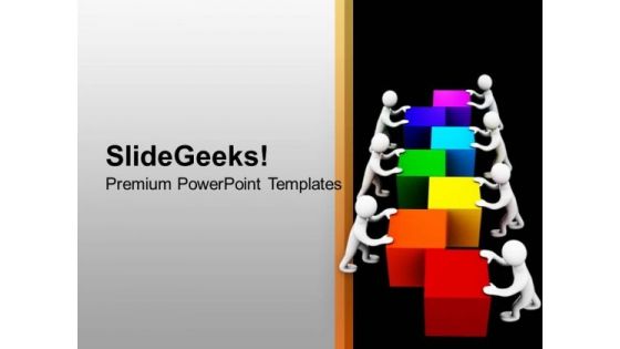 Do The Team Efforts For Business Growth PowerPoint Templates Ppt Backgrounds For Slides 0513