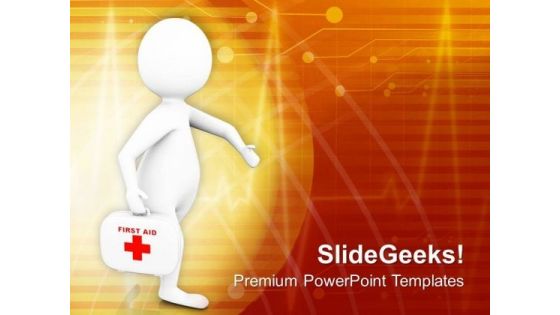 Doctor Provides Medical Aid PowerPoint Templates Ppt Backgrounds For Slides 0513