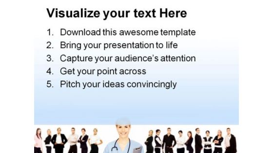 Doctor With Team Medical PowerPoint Templates And PowerPoint Backgrounds 0611