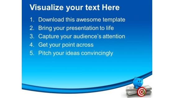 Dollar Achieved Target Business PowerPoint Templates Ppt Backgrounds For Slides 0113