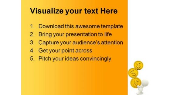 Dollar Balance Business PowerPoint Background And Template 1210