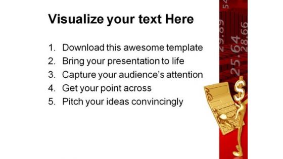 Dollar Calculator Business PowerPoint Themes And PowerPoint Slides 0611