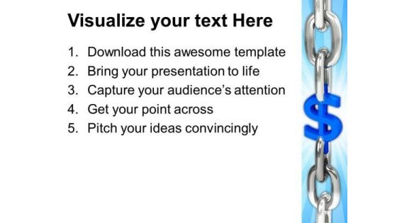 Dollar Chain Business PowerPoint Templates And PowerPoint Themes 0612