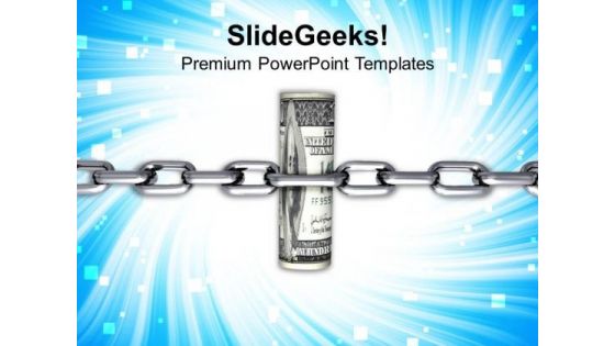 Dollar Chain Security PowerPoint Templates Ppt Backgrounds For Slides 1112
