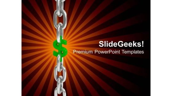 Dollar Chains PowerPoint Templates And PowerPoint Themes 0612