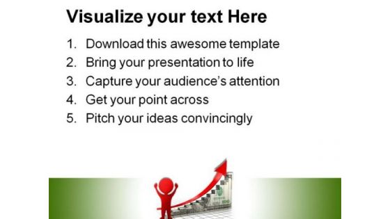 Dollar Charts With Arrow Finance PowerPoint Themes And PowerPoint Slides 0411