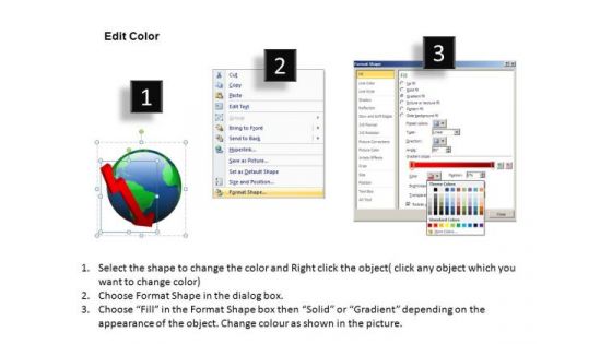 Dollar Euro Decline Finance PowerPoint Templates