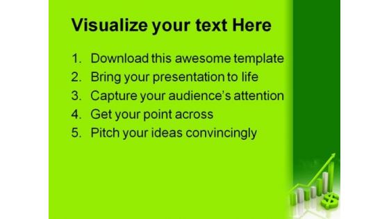 Dollar Graph Business PowerPoint Background And Template 1210