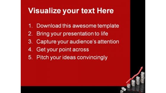 Dollar Graph Business PowerPoint Themes And PowerPoint Slides 0711