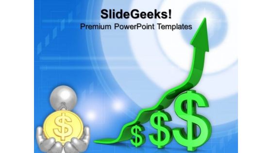 Dollar Graph Growth Arrow Business PowerPoint Templates And PowerPoint Themes 1012