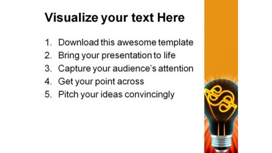 Dollar Idea Finance PowerPoint Themes And PowerPoint Slides 0211