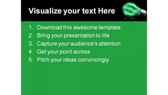 Dollar Idea Money PowerPoint Template 0810