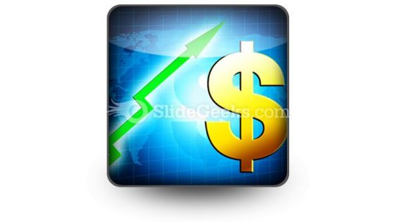Dollar Increasing Value PowerPoint Icon S