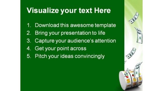 Dollar Jackpot Money PowerPoint Themes And PowerPoint Slides 0211