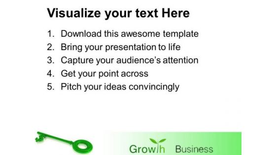 Dollar Key Growth Business PowerPoint Templates And PowerPoint Themes 0712
