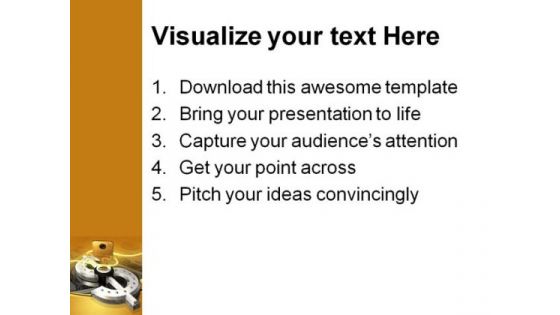 Dollar Key Money PowerPoint Template 0810