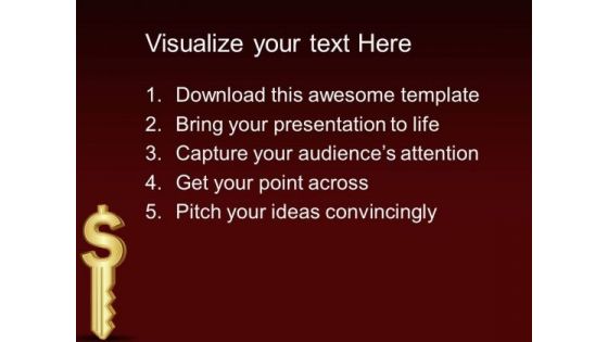 Dollar Key Success PowerPoint Templates And PowerPoint Themes 0212