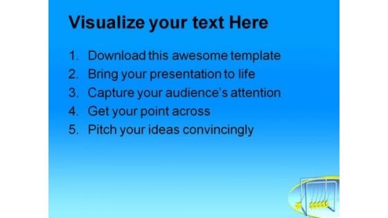 Dollar Pendulum Business PowerPoint Template 0810