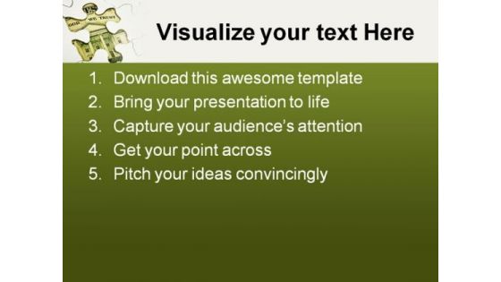 Dollar Puzzle Americana PowerPoint Themes And PowerPoint Slides 0511