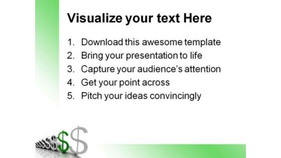 Dollar Rises Money PowerPoint Themes And PowerPoint Slides 0411