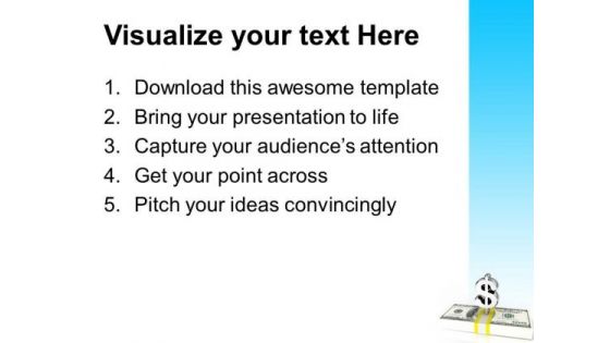 Dollar Sign And Bundle Of Money PowerPoint Templates And PowerPoint Themes 1012