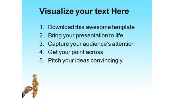 Dollar Sign Finance PowerPoint Themes And PowerPoint Slides 0811