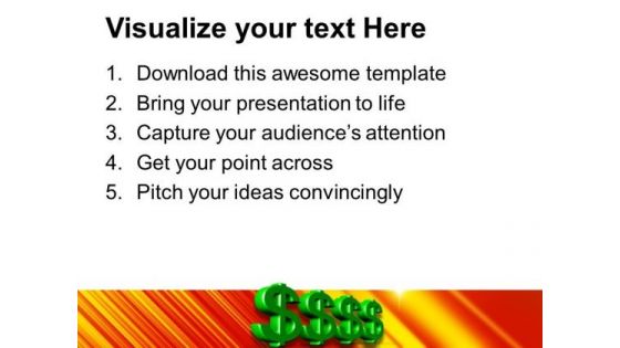 Dollar Sign Money PowerPoint Templates And PowerPoint Themes 1012