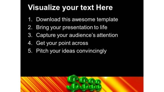 Dollar Sign Money PowerPoint Templates And PowerPoint Themes 1012