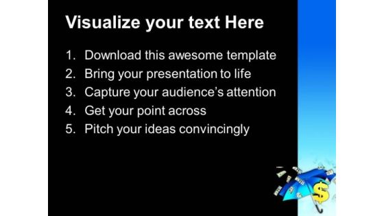 Dollar Sign Under Umbrella Business PowerPoint Templates And PowerPoint Themes 1012