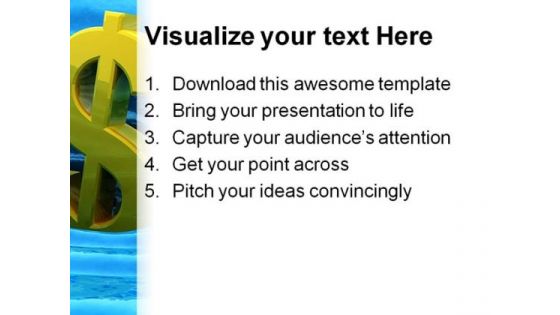 Dollar Sinks Business PowerPoint Themes And PowerPoint Slides 0411