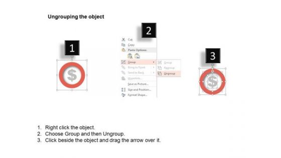Dollar Symbol Coins Banking Target Ppt Slides Graphics
