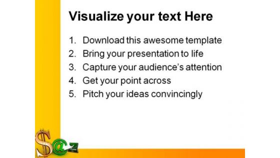 Dollar With At Internet PowerPoint Themes And PowerPoint Slides 0711