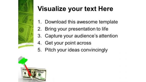 Dollar With Dart Economy Business PowerPoint Templates And PowerPoint Themes 1012