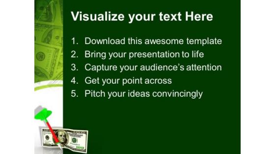 Dollar With Dart Economy Business PowerPoint Templates And PowerPoint Themes 1012