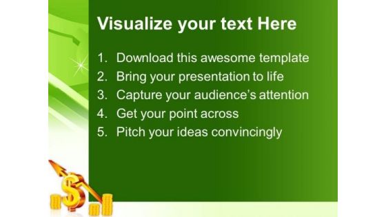 Dollar With Up Arrow Success PowerPoint Templates And PowerPoint Themes 0512