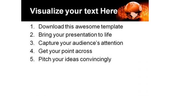 Dollars Around The World Globe PowerPoint Themes And PowerPoint Slides 0511