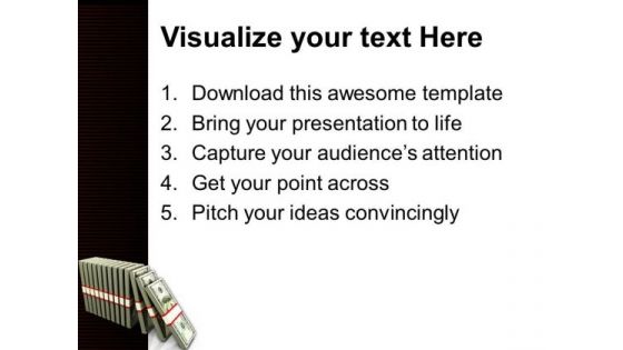 Dollars Domino Success PowerPoint Templates And PowerPoint Themes 0912