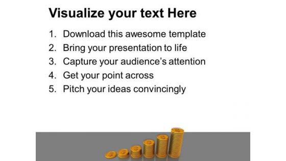 Dollars Forming Bar Graph Business PowerPoint Templates Ppt Backgrounds For Slides 1212