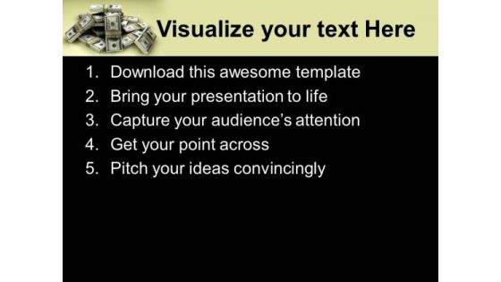 Dollars Stack Money PowerPoint Templates And PowerPoint Themes 1012