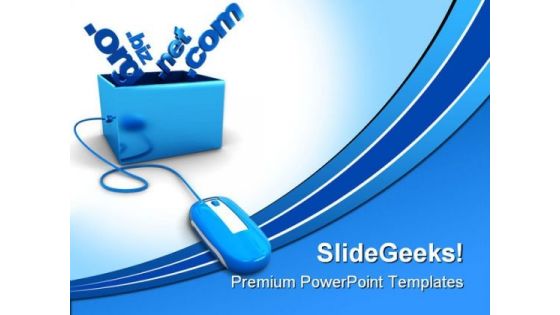 Domain Names Internet PowerPoint Templates And PowerPoint Backgrounds 0211