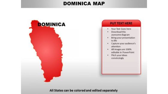 Dominica Country PowerPoint Maps