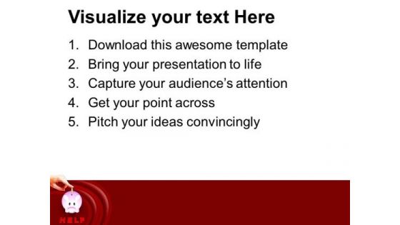Donate And Save Money PowerPoint Templates Ppt Backgrounds For Slides 0513