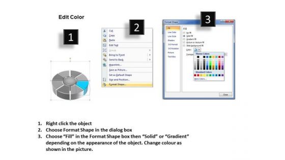 Donut Pie Chart For Data Comparisons 8 Stages Business Action Plan PowerPoint Templates