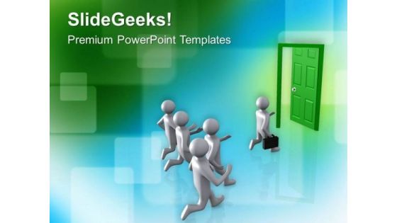 Door To New Opportunities And Success PowerPoint Templates Ppt Backgrounds For Slides 0513