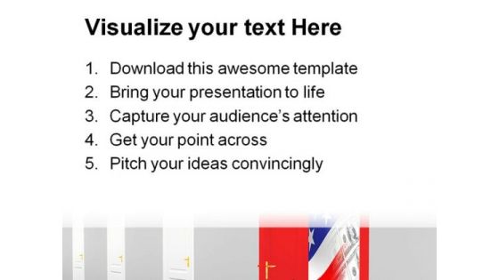 Doorway To New Business PowerPoint Template 0910
