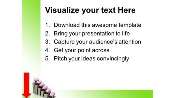 Down Arrow Business Red Finance PowerPoint Templates And PowerPoint Themes 1012