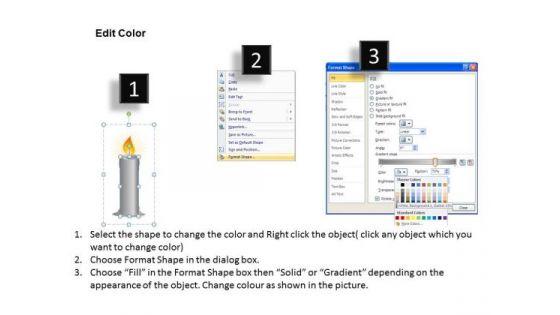 Download Editable Melting Candle PowerPoint Templates And Candle Ppt Slides