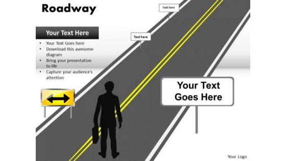 Download Roadsigns PowerPoint Slides And Highway Signs PowerPoint Templates