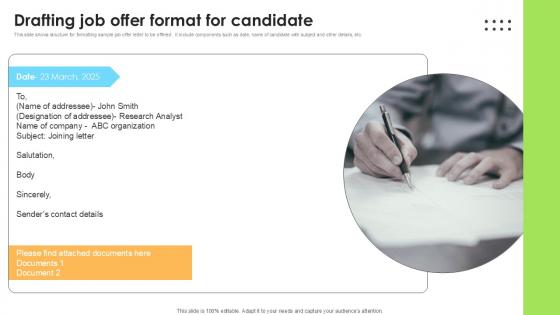Drafting Job Offer Format For Employee Attraction And Competency Ppt Example Drafting Job Offer Format For Employee Attraction And Competency Ppt Example